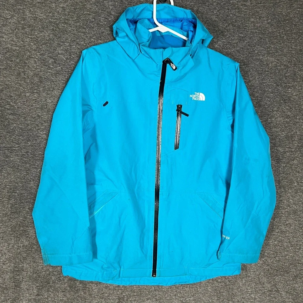 The North Face Girls Sz XL (18) Blue Gore-Tex‎ Puffer 3 in 1 Winter Jacket Coat